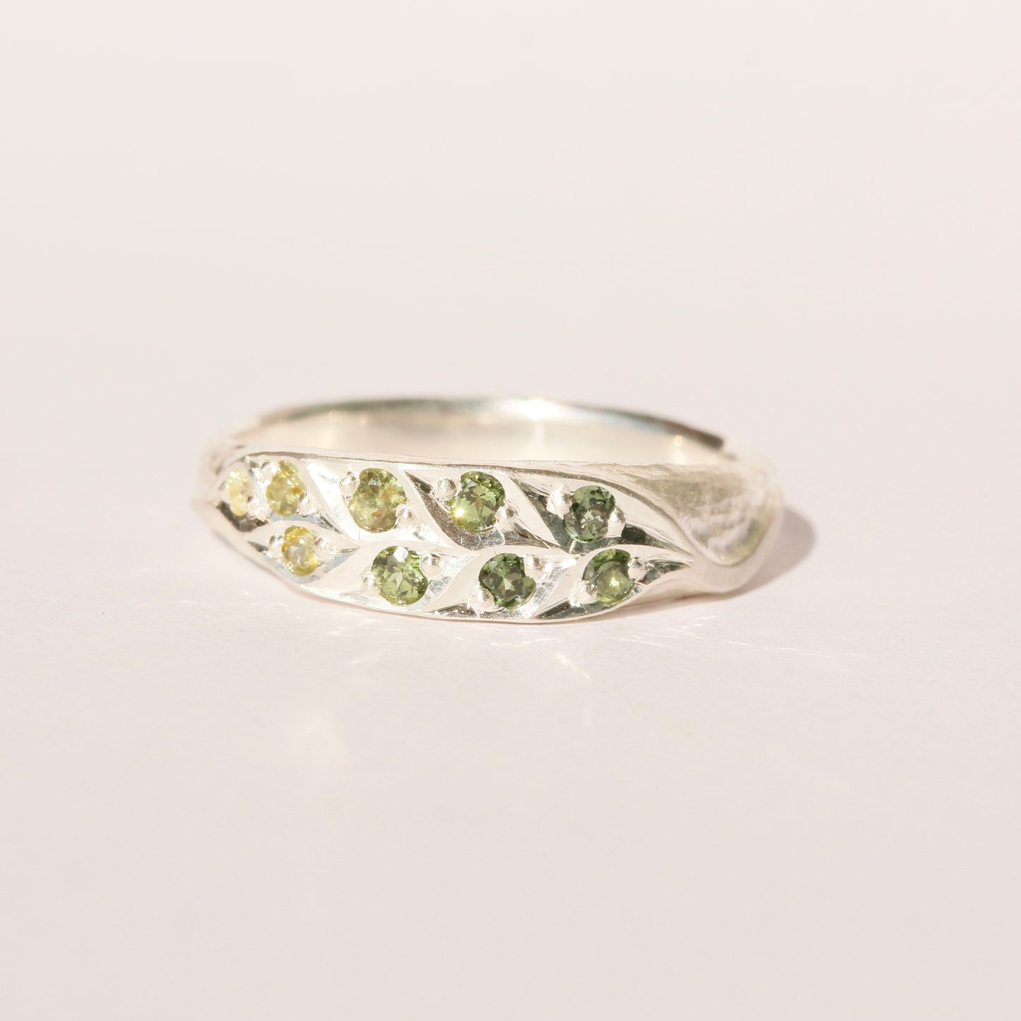 Nouveau leaf ring