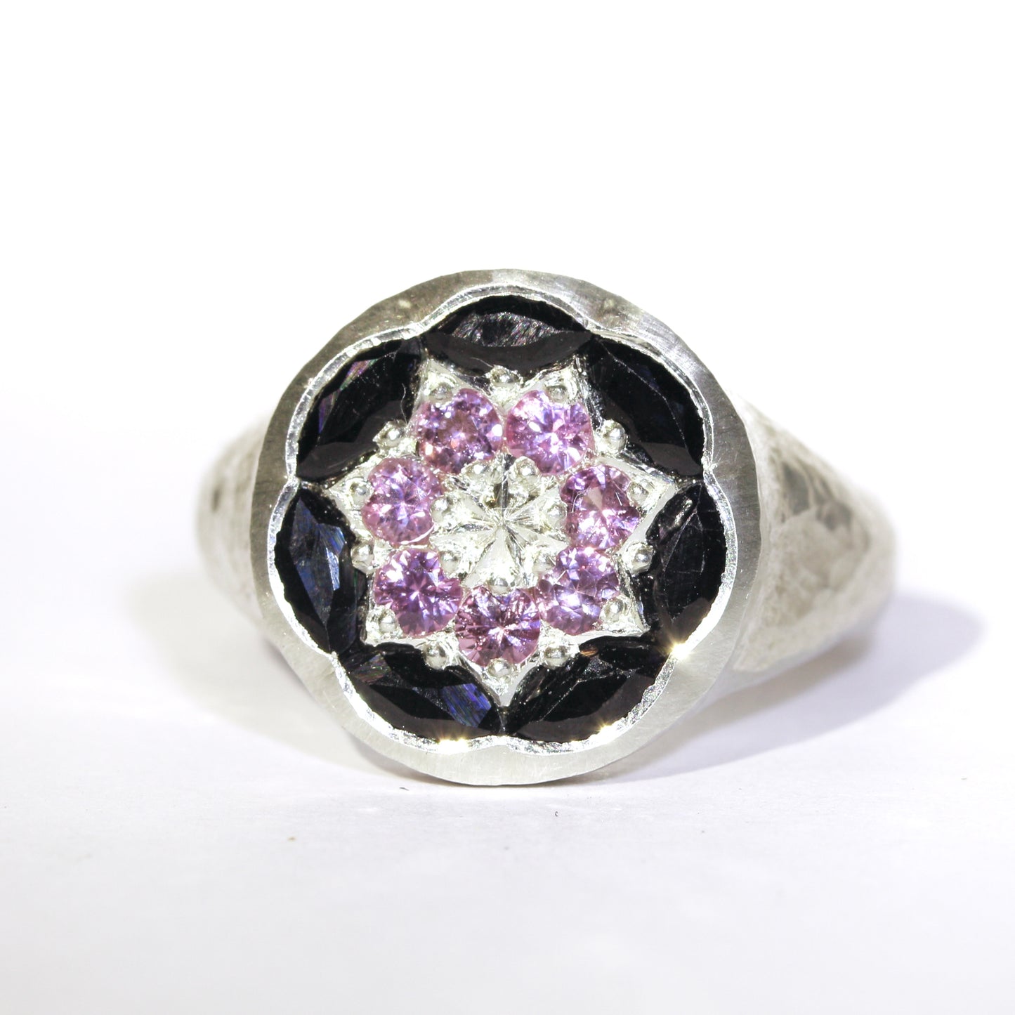 Midnight bloom ring