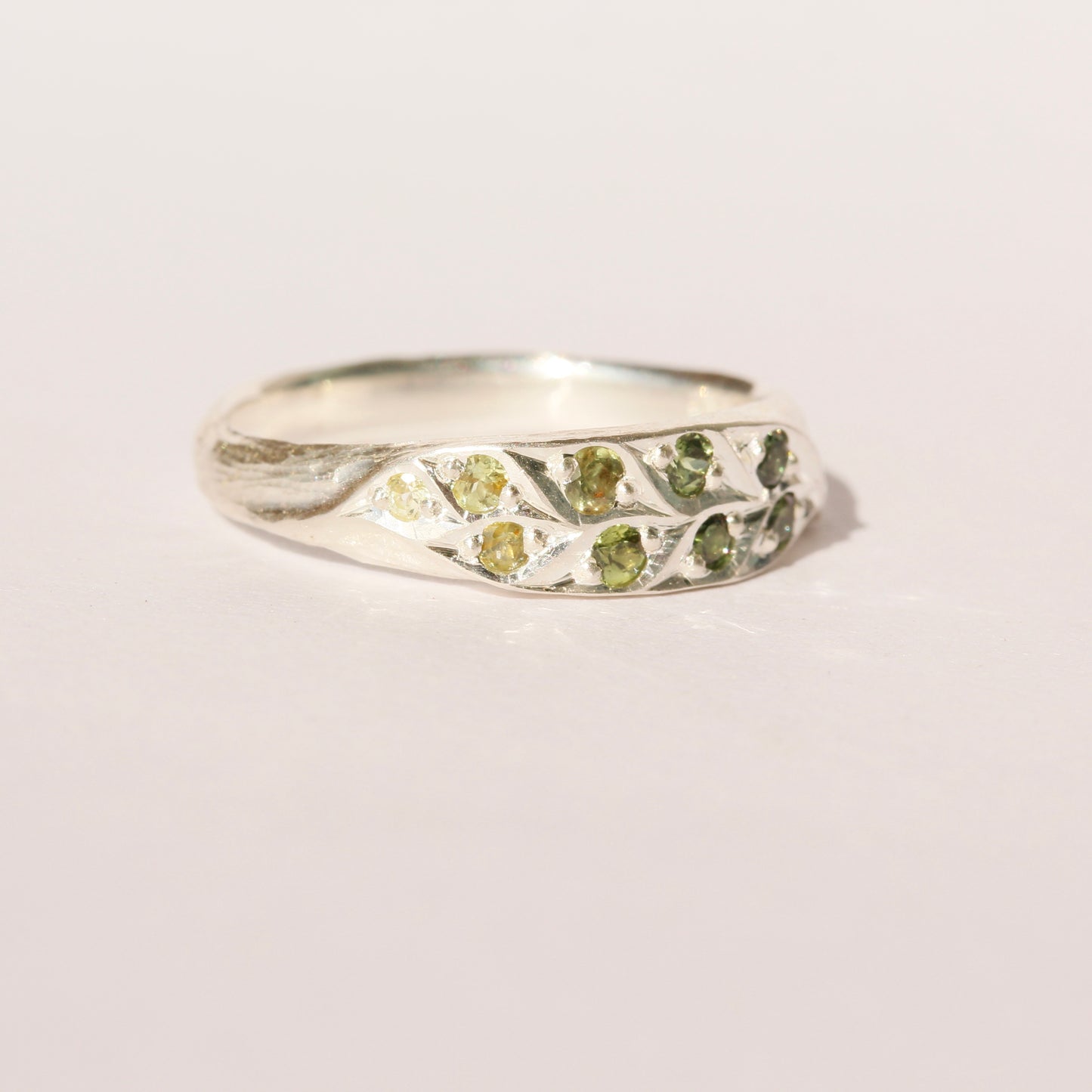 Nouveau leaf ring