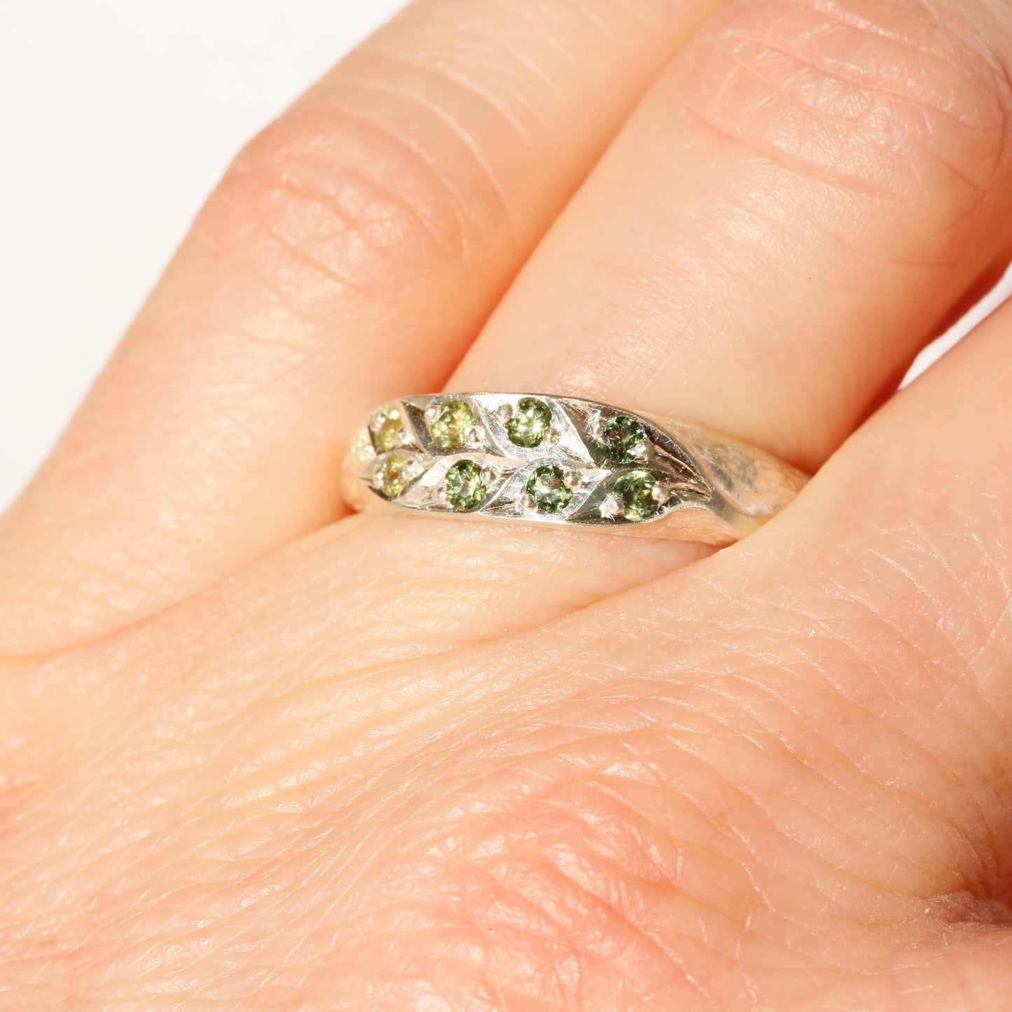 Nouveau leaf ring