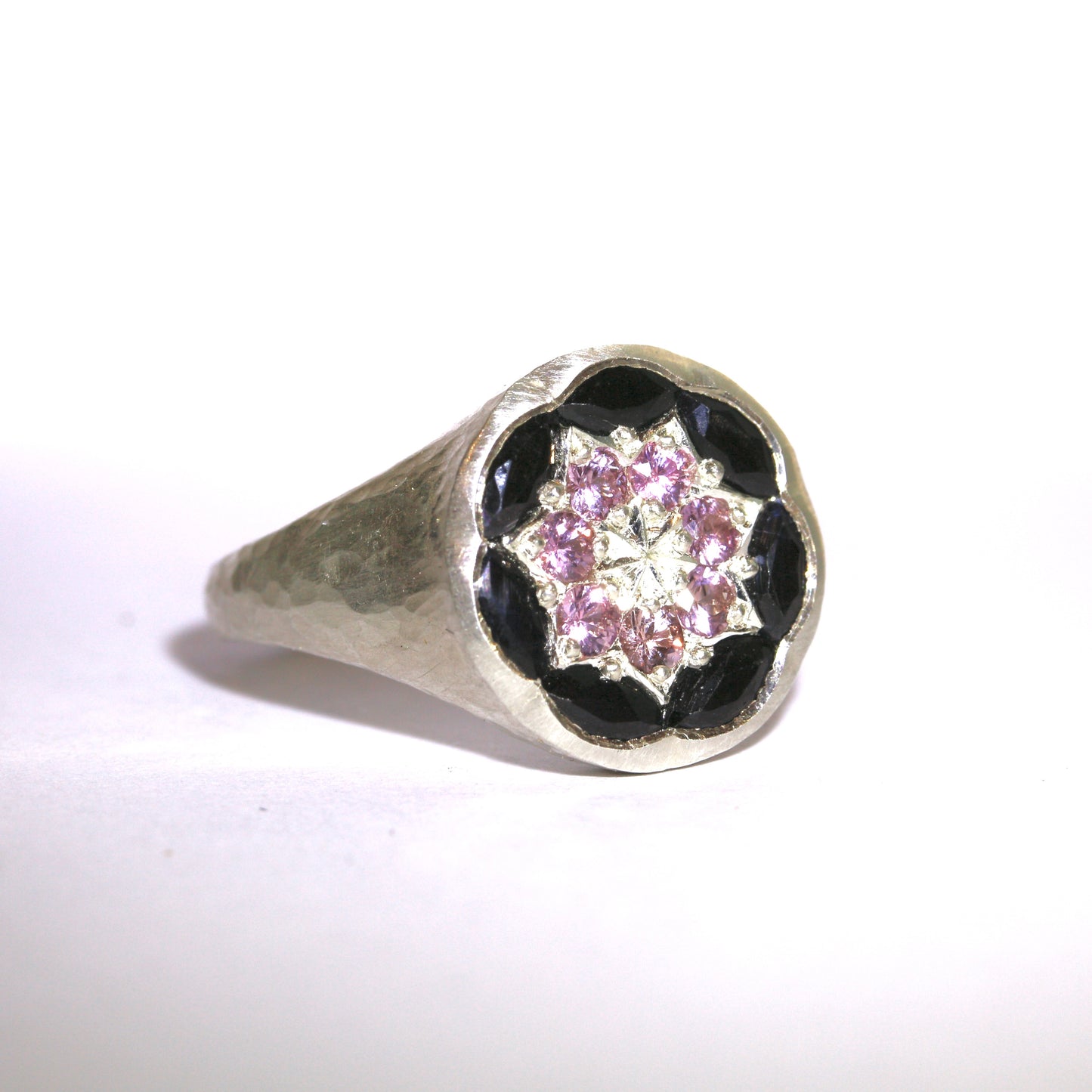 Midnight bloom ring