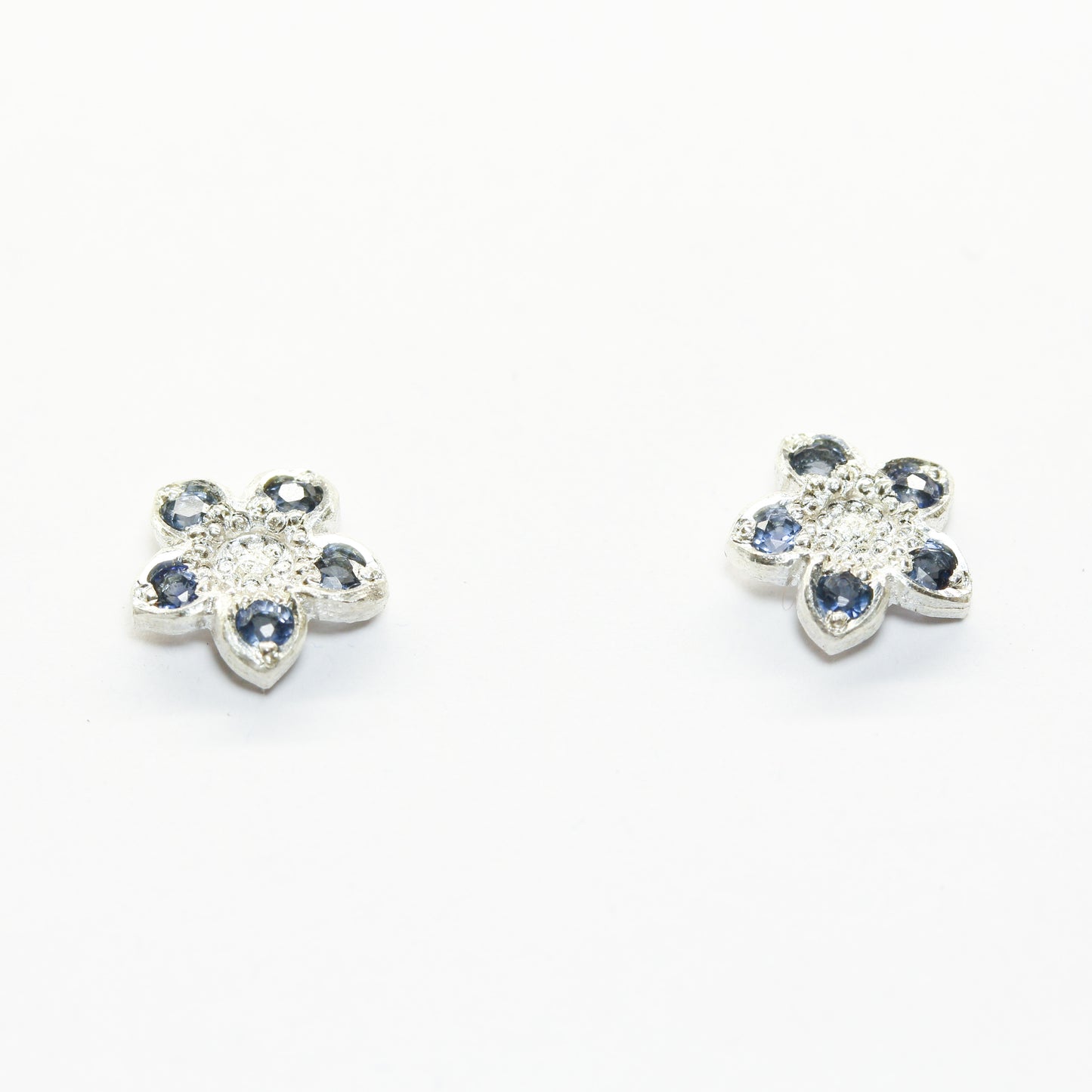 Sapphire wahlenbergia studs