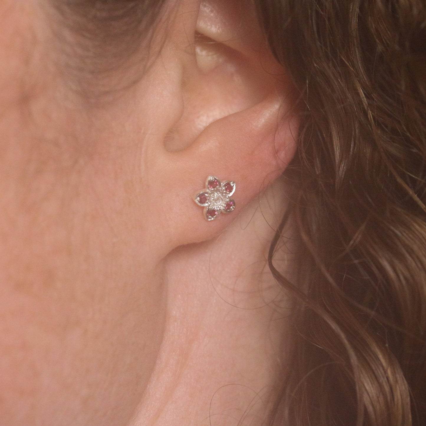 Mulberry pink clematis studs