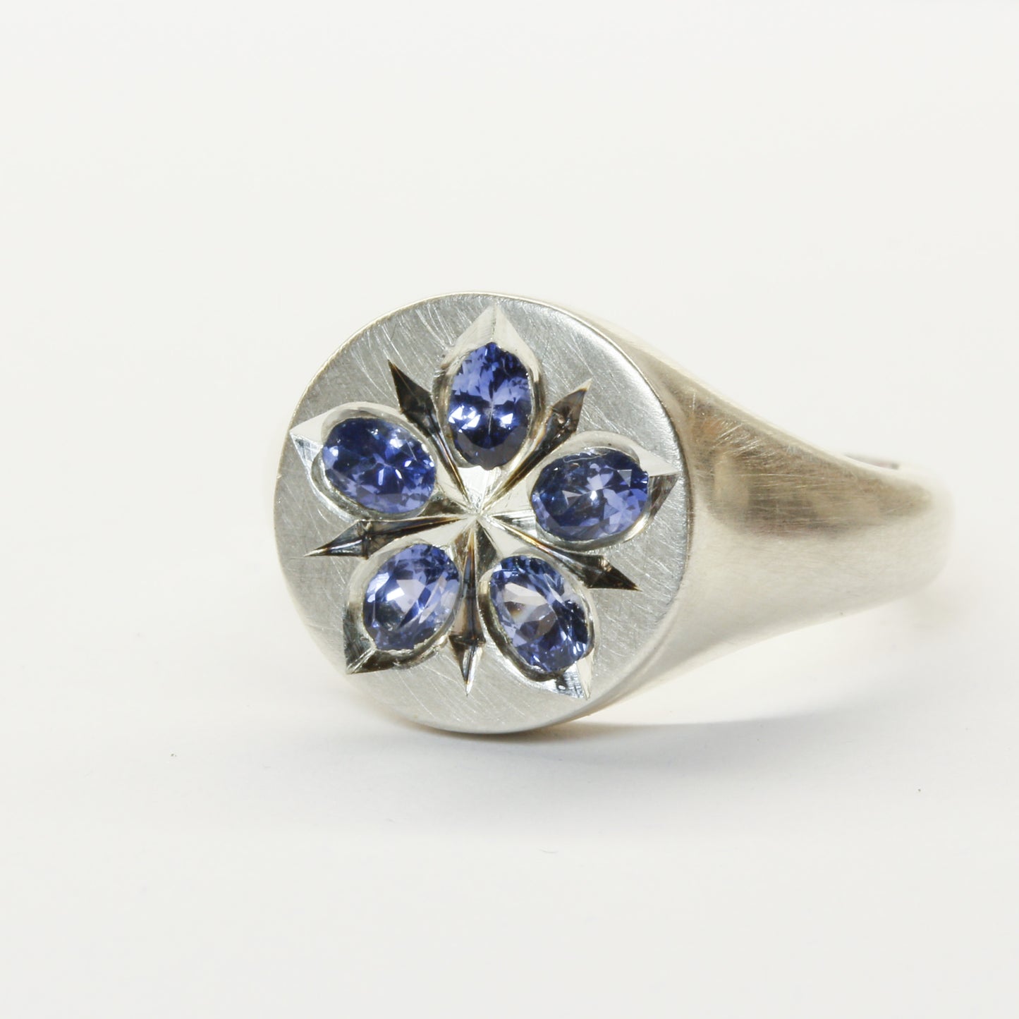 Starflower borage signet ring