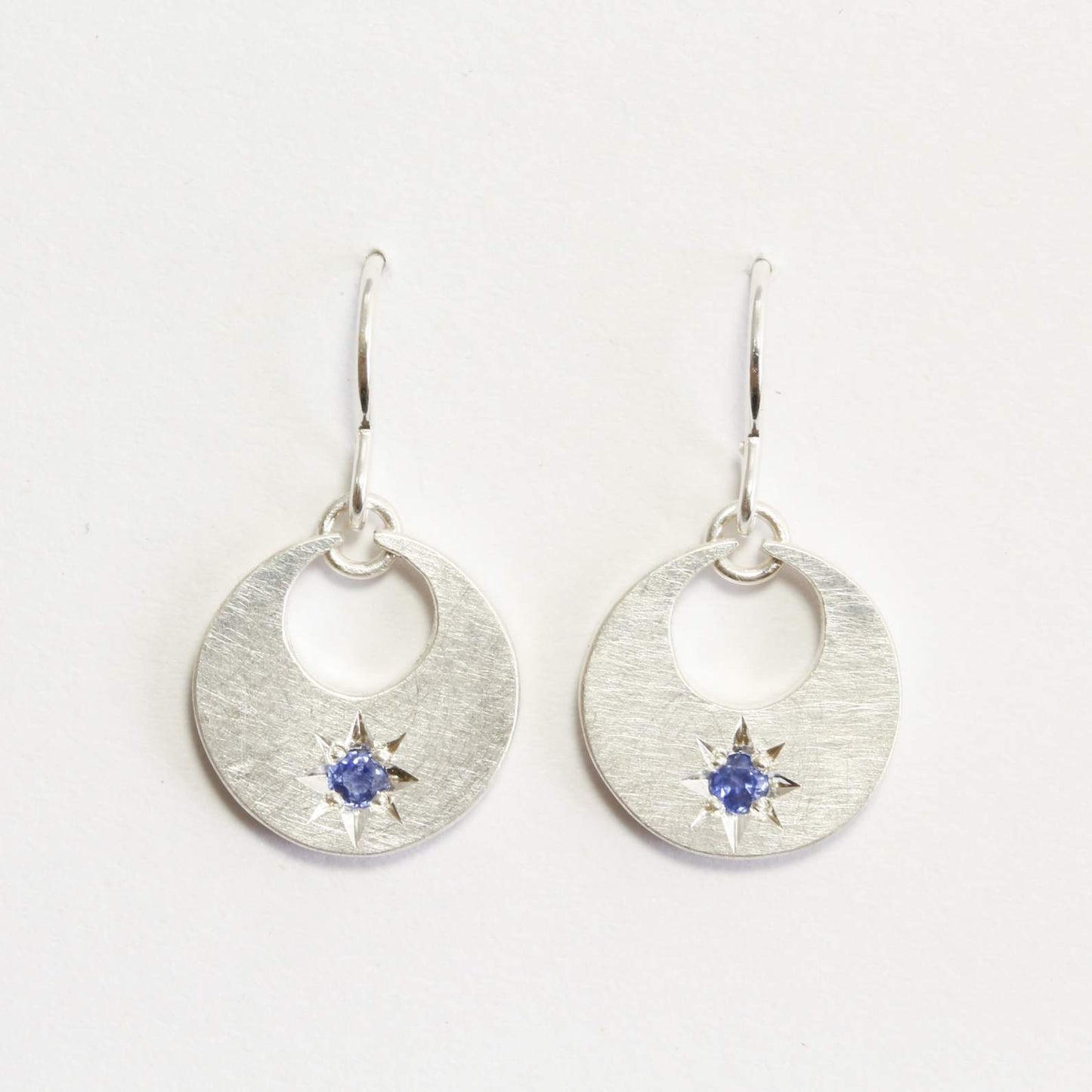 Star in moon earrings