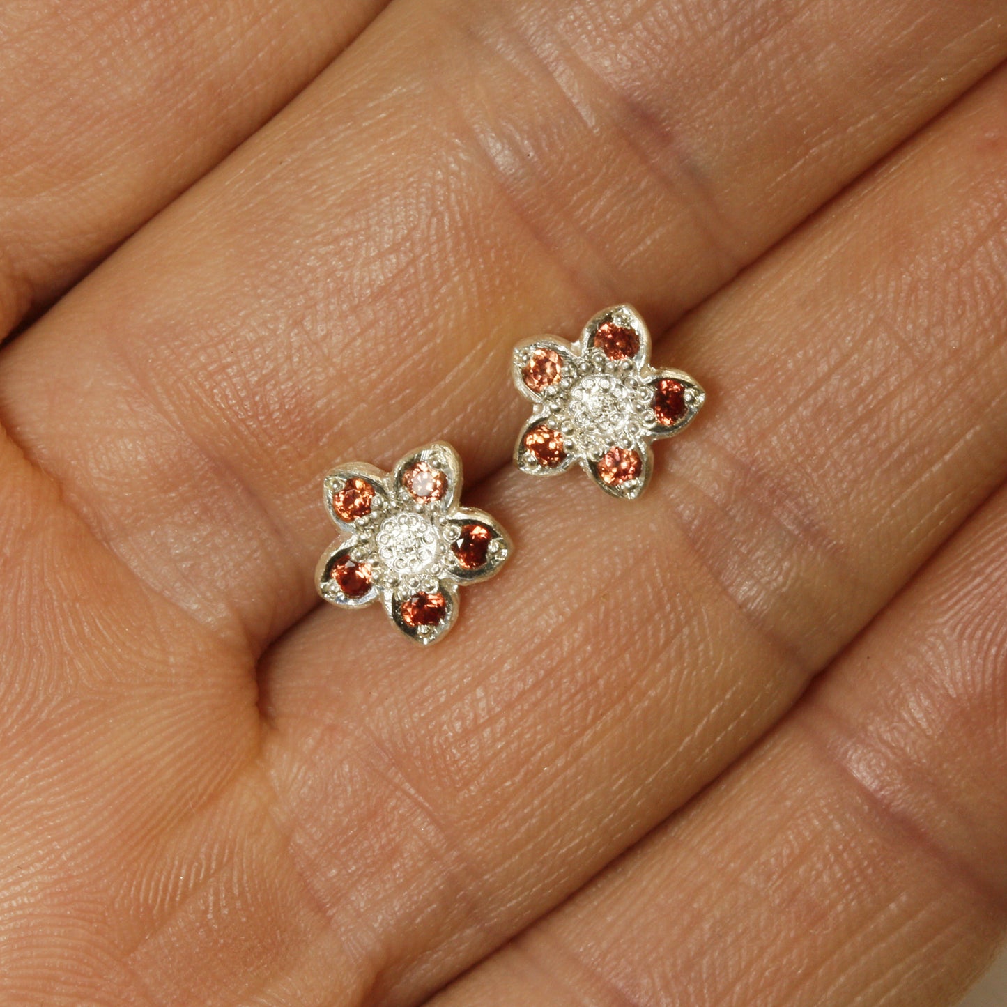 Scarlet pimpernel wildflower studs
