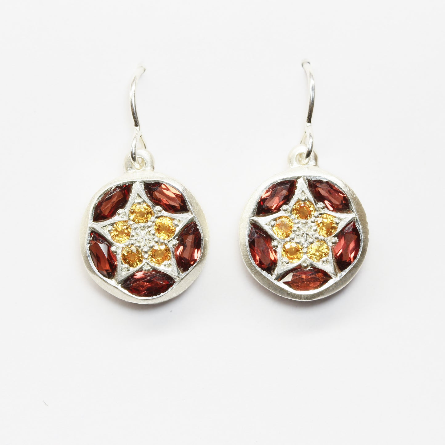 Rata flower Kaleidoscope earrings