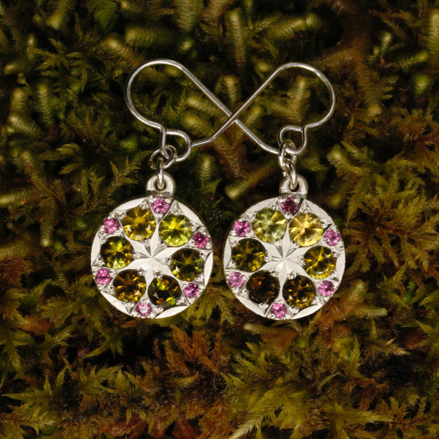 Forest kaleidoscope earrings