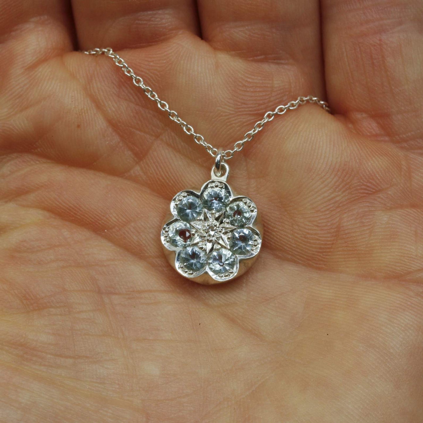 Frost flower pendant