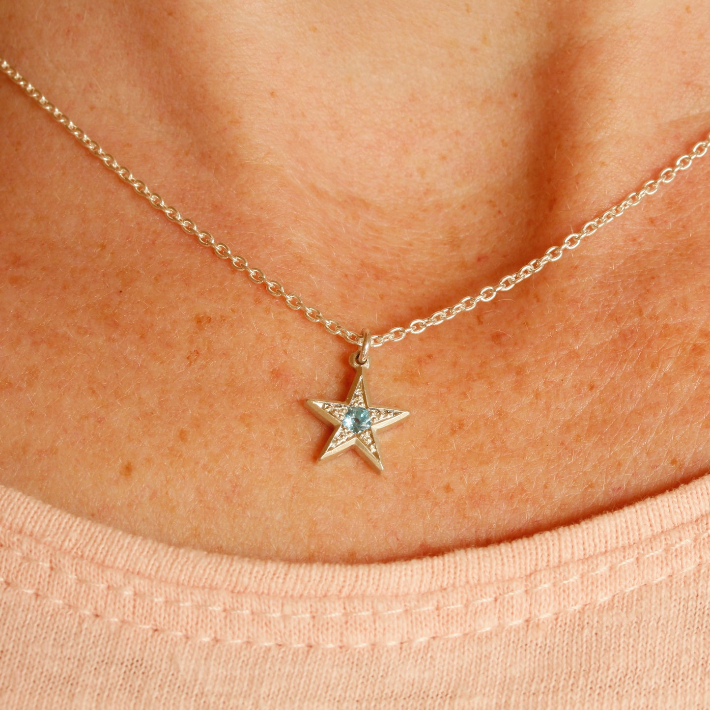 Topaz star pendant