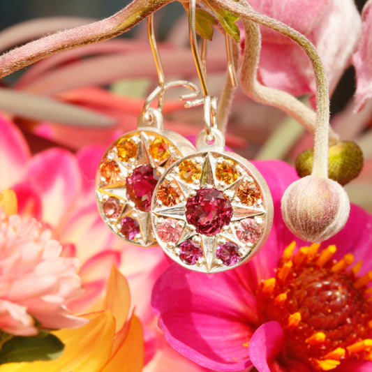 Sunset bouquet earrings