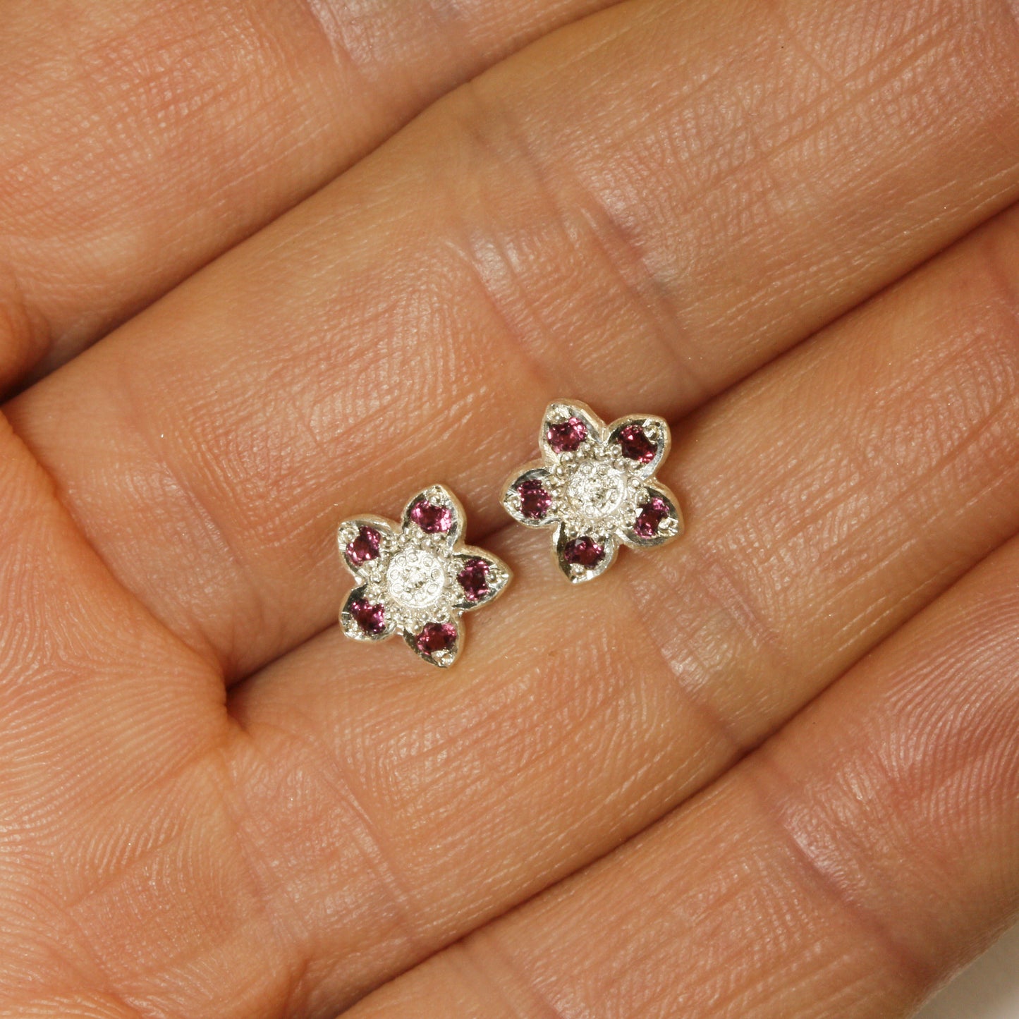 Mulberry pink clematis studs