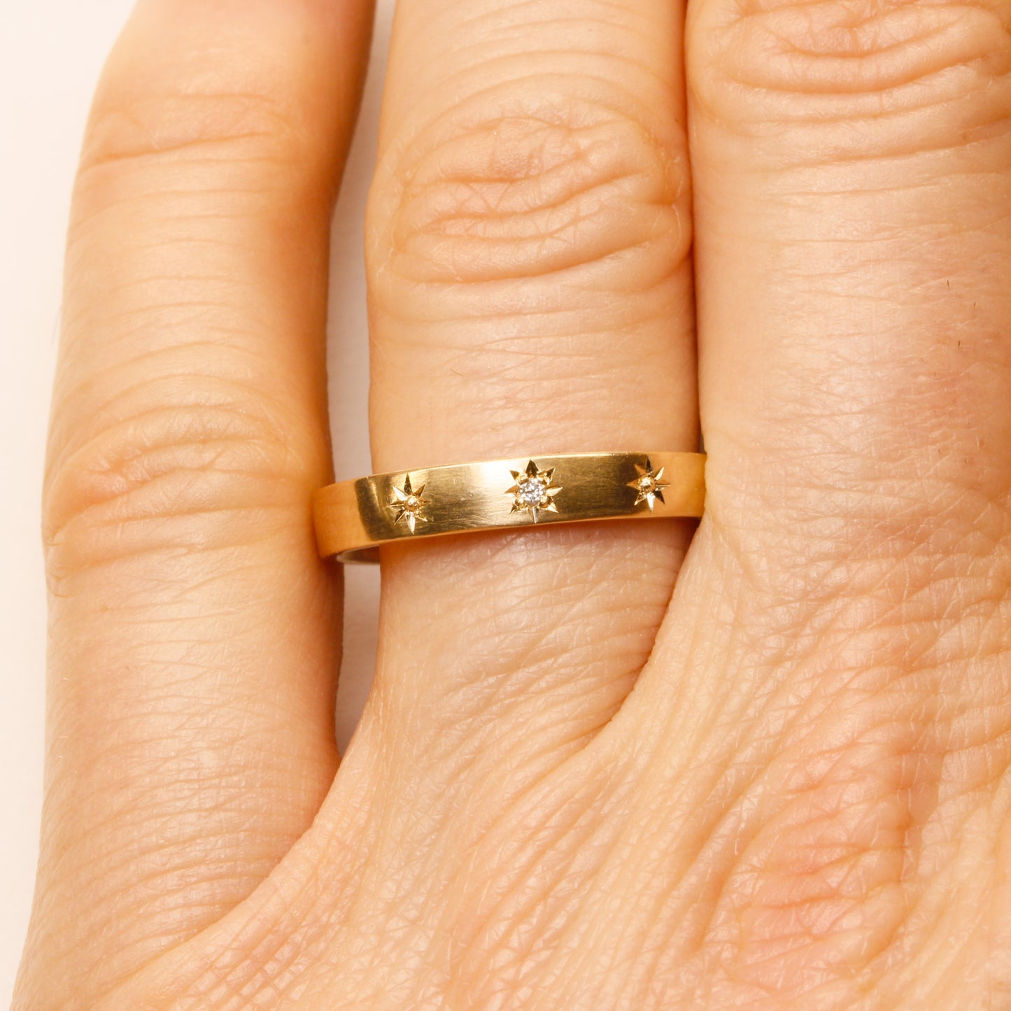 Rose gold starry starry ngaio ring