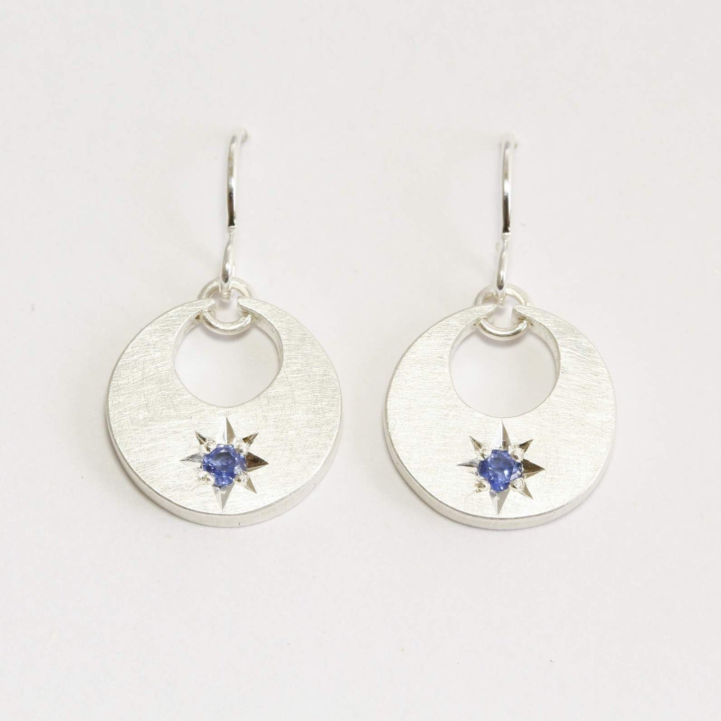 Star in moon earrings