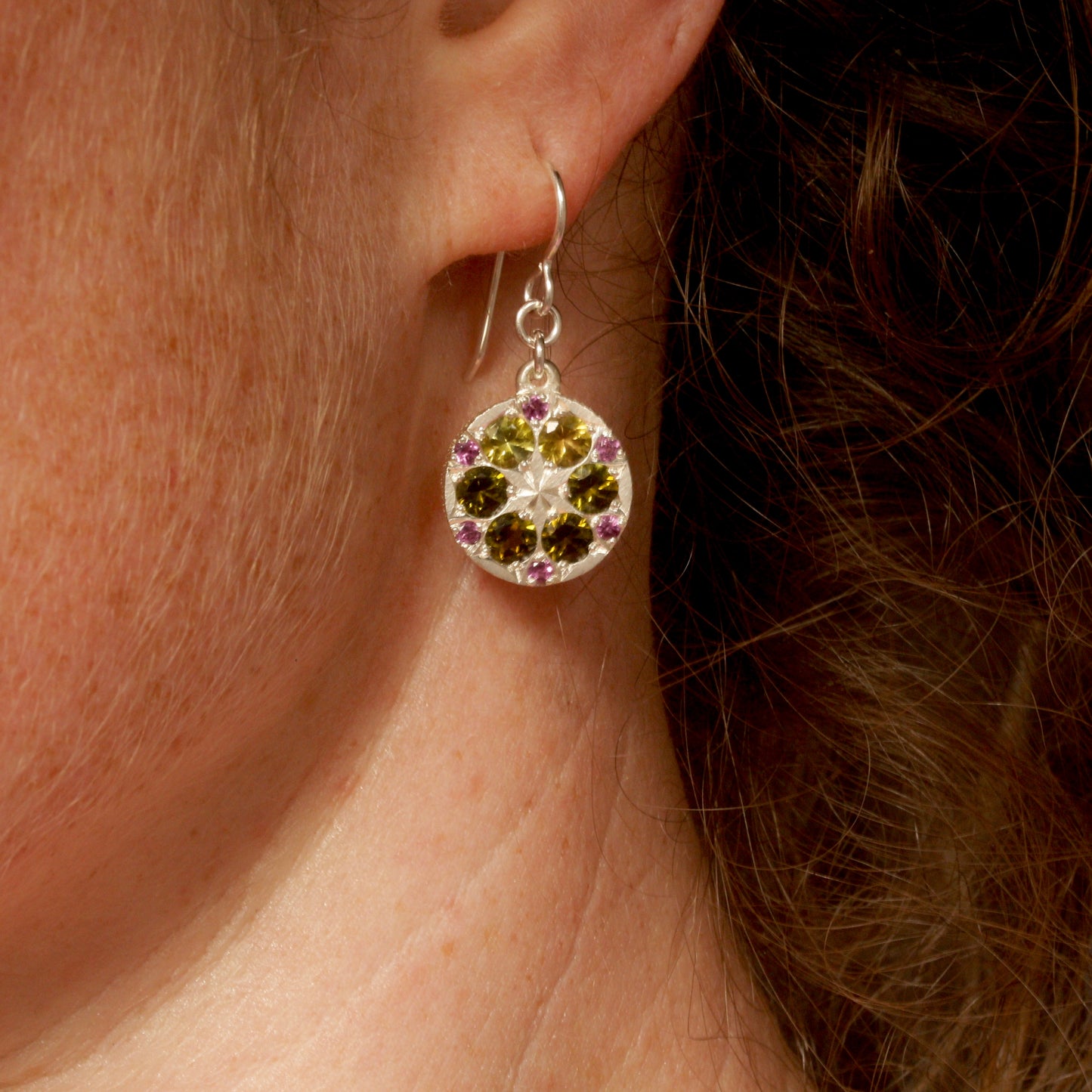 Forest kaleidoscope earrings