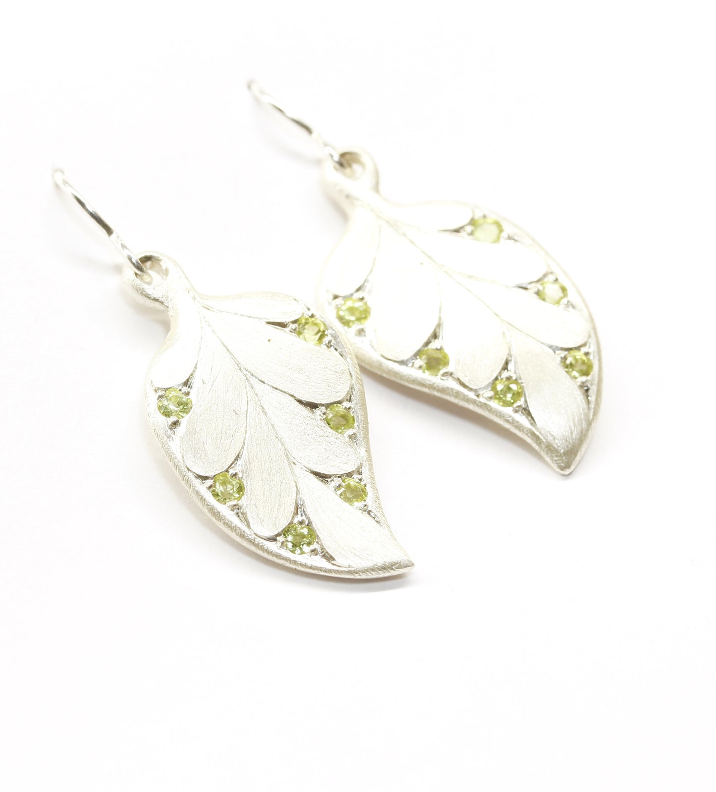 Ribbonwood leaf earrings